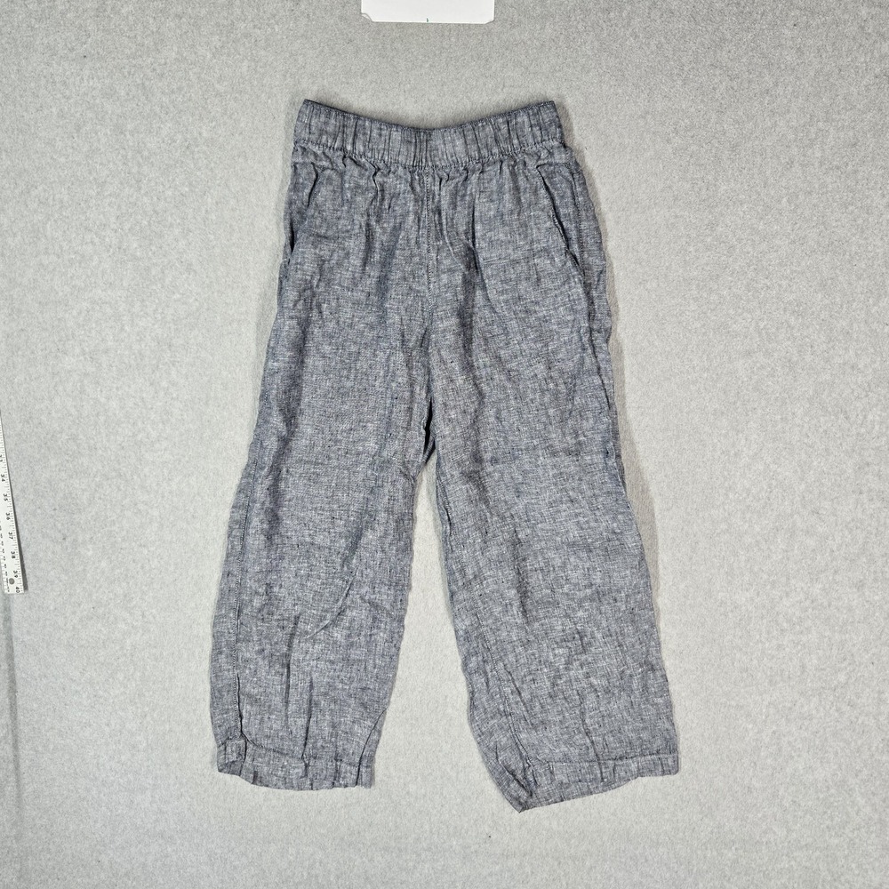 Cynthia Rowley Women Pants XS  Gray Linen Cropped Casual 12" Inseam Coastal